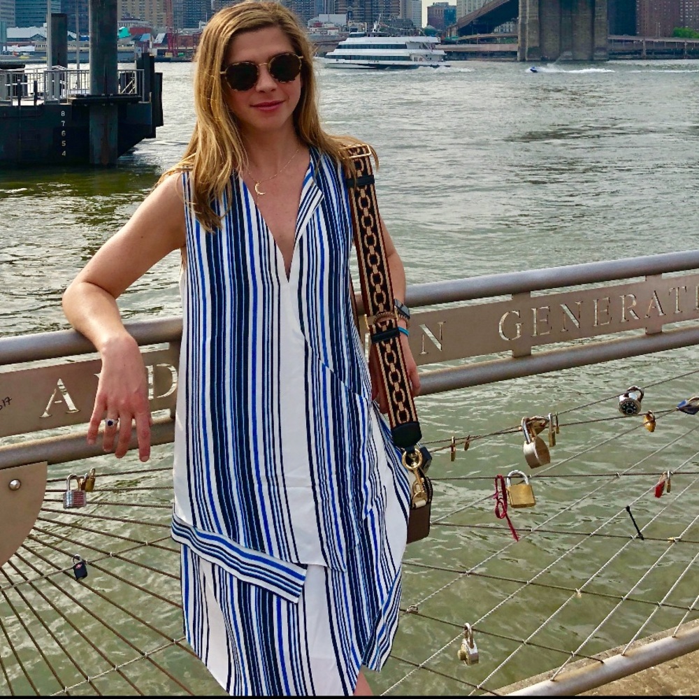 Striped mini dress